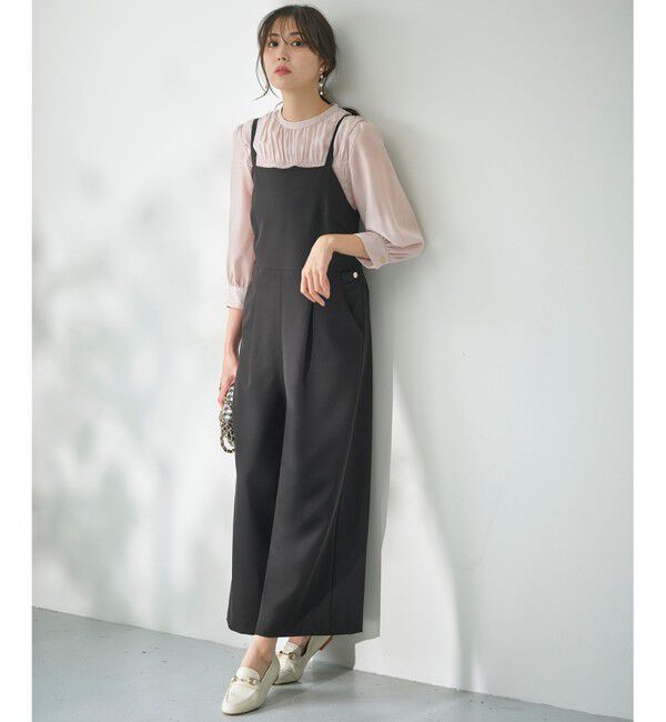 ANY SIS「【洗える】オールインワン サロペット」|オールインワン|グレー