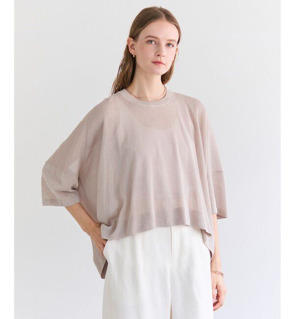 BEIGE,「YOOPER / ドライタッチ シアーニット」|ニット・セーター|Flax