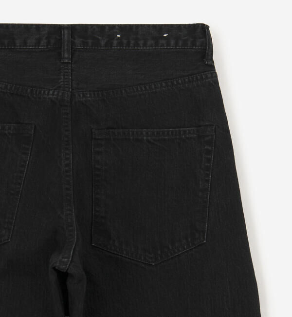  「SCYE BASICS | セルビッチ ワイドデニム Black MEN」|デニム|
