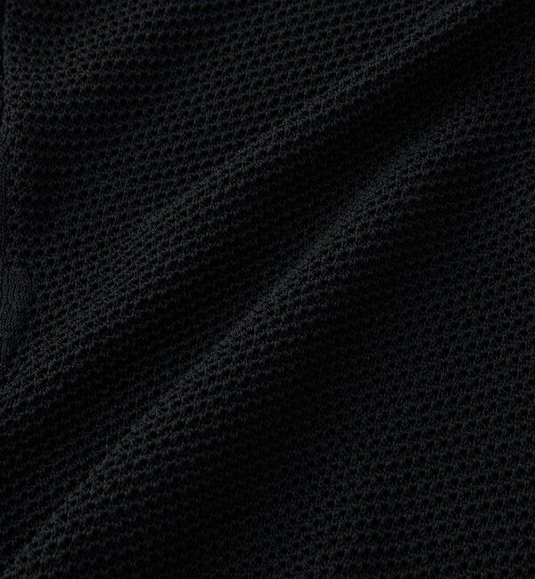  「【抜け感】ZIPポロメッシュニット」|カーディガン|