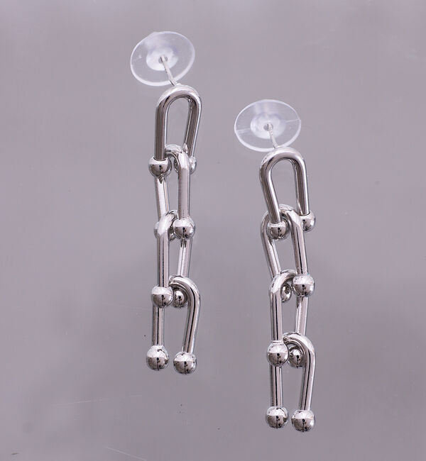 Rouge vif「【sauvage peau】メタルビジューピアス」|ピアス|