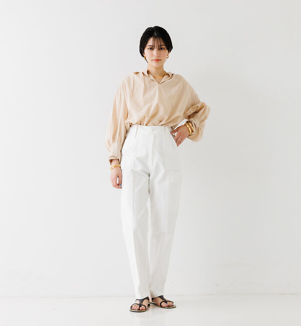Rouge vif「【一部店舗限定】スリーブデザインスキッパーブラウス」|シャツ・ブラウス|
