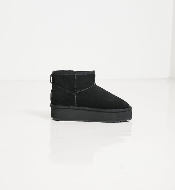 Rouge vif「【EMU/エミュー】PLATFORM MICROショートムートンブーツ」|ショートブーツ|