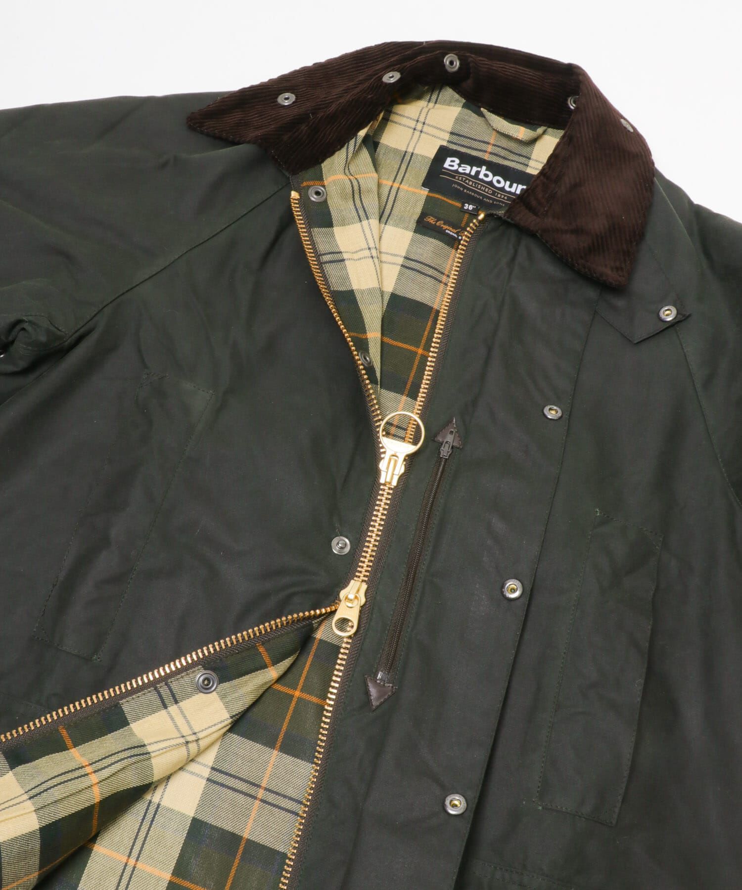 URBAN RESEARCH「Barbour　OS BEAUFORT WAX JACKET」|ノーカラーコート|