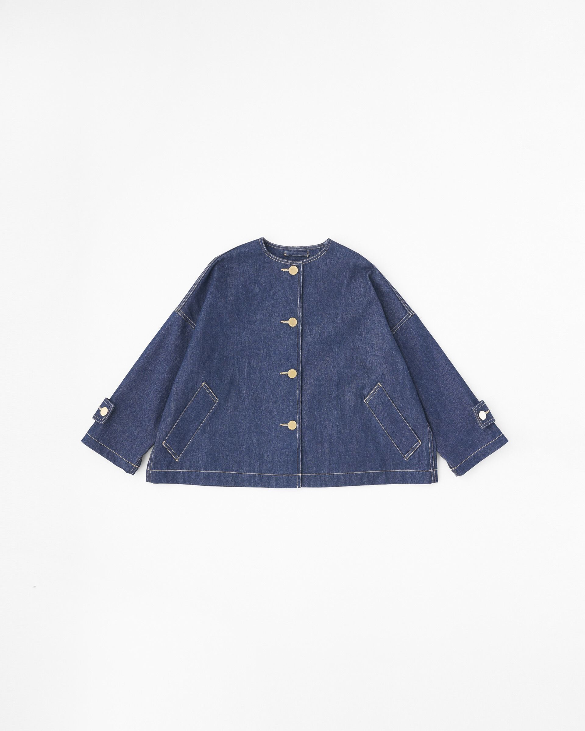 Traditional Weatherwear「MALTON NO COLLAR SHORT DENIM」|その他|ｲﾝﾃﾞｨｺﾞﾜﾝｳｫｯｼｭ