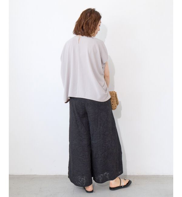  「ジャガードフレアスリットパンツ」|その他|