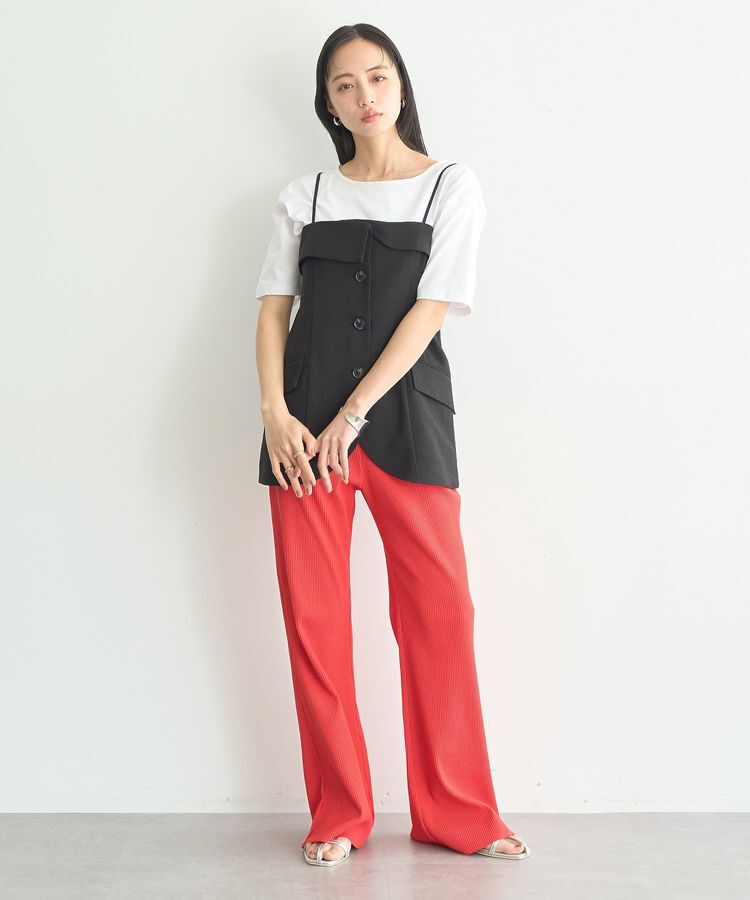 earth music&ecology「【接触冷感】バックデザインカットプルオーバー」|Tシャツ・カットソー|