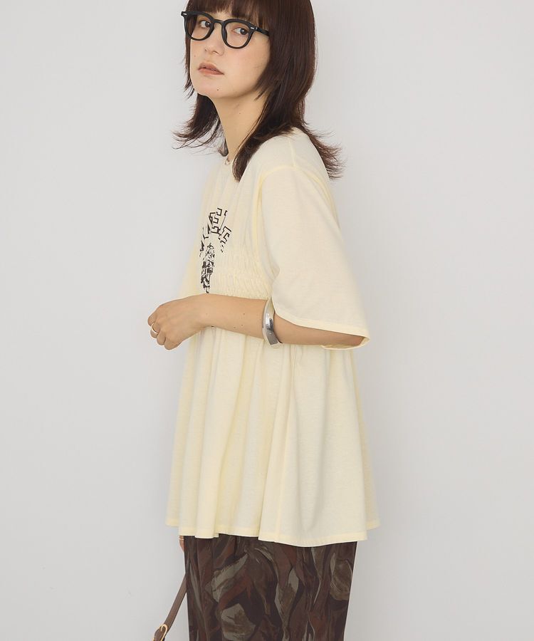 AMERICAN HOLIC「シャーリングプリントTシャツ」|Tシャツ・カットソー|