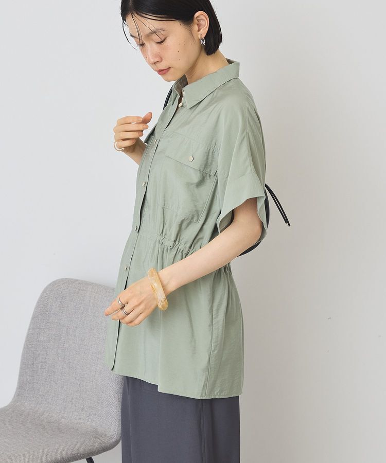 AMERICAN HOLIC「メタルボタンウエストドロストシャツ」|シャツ・ブラウス|