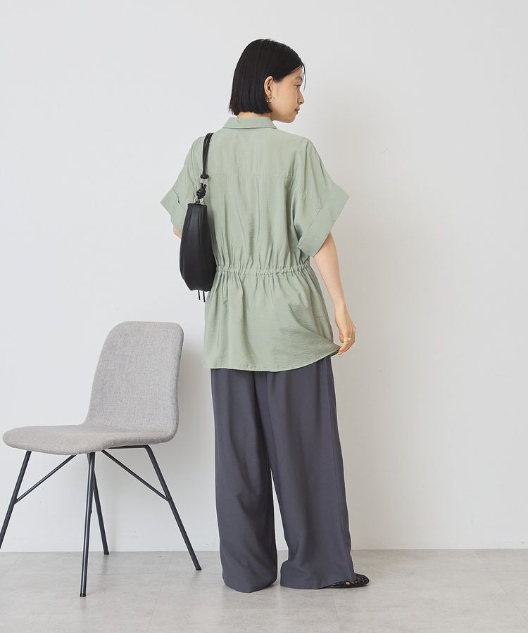 AMERICAN HOLIC「メタルボタンウエストドロストシャツ」|シャツ・ブラウス|