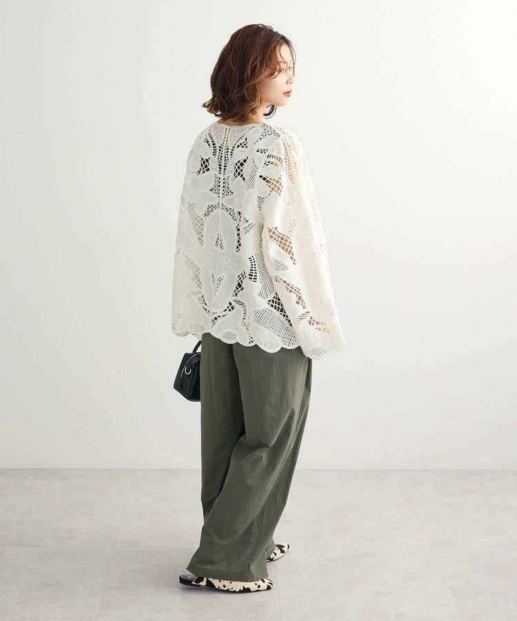 Green Parks「・ELENCARE DUE レーシーカーディガン」|カーディガン|