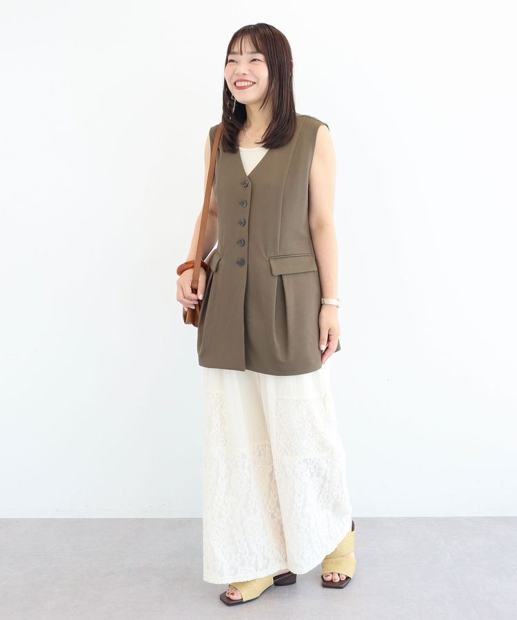 Green Parks「多釦タックジレ」|その他|