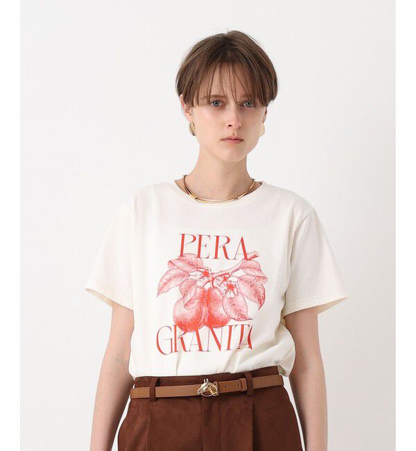 allureville「ボタニカルグラフィックＴシャツ」|Tシャツ・カットソー|アイボリー