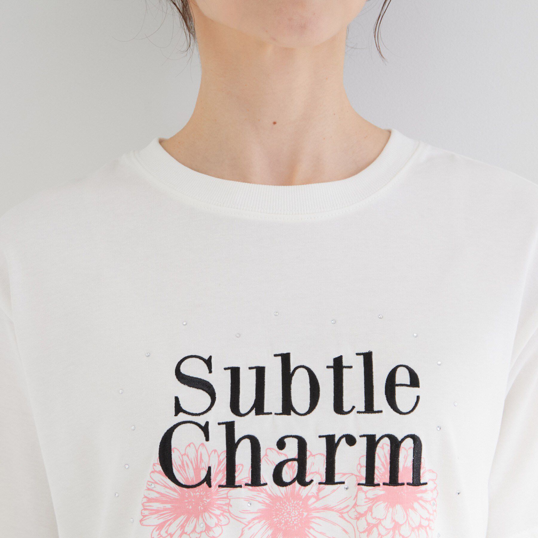 SHOO･LA･RUE「【ひんやり/S-LL】選べる4柄　デイリー使いにぴったりなアソートTシャツ」|Tシャツ・カットソー|