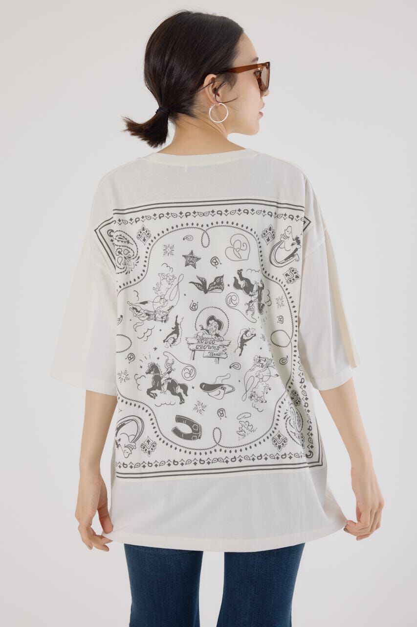RODEO CROWNS「バンダナピグメントTシャツ」|Tシャツ・カットソー|O/WHT1