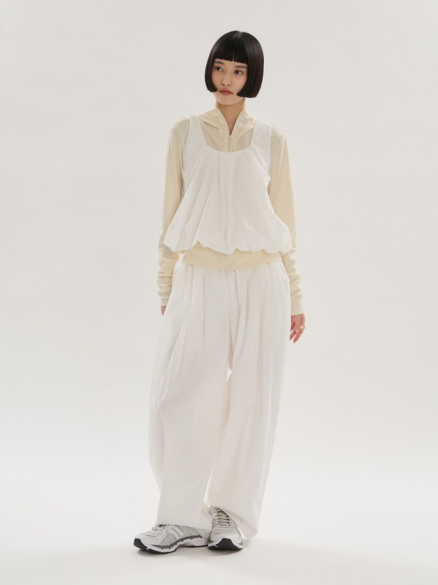 emmi atelier「【LUMISHADE】ダブルジップコンパクトフーディー」|スウェット・ジャージ|