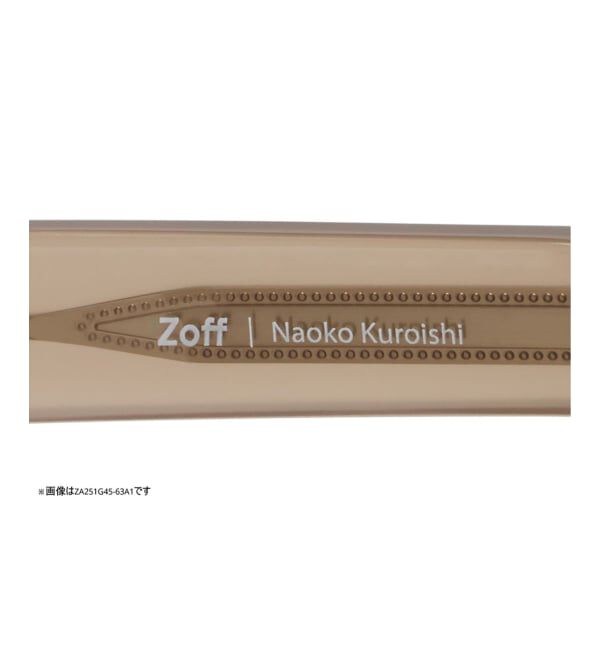  「[黒石奈央子さん ｺﾗﾎﾞ] Zoff｜Naoko Kuroishi サングラス | 黒縁 クリアフレーム 紫外線対策 UVカット 」|サングラス|