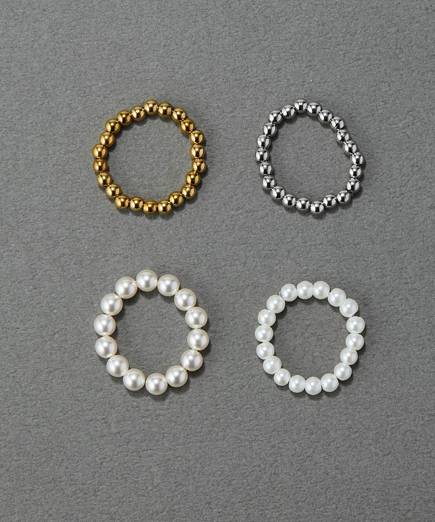 Phoebe「【伸びるリング】バブルフィットリング　パール4mm」|リング|
