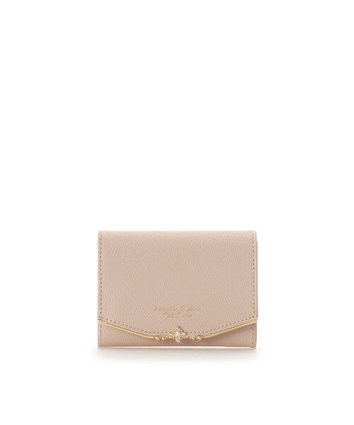 Samantha Thavasa Petit Choice「ジュエルバー　マルチパスケース」|定期入れ|ベージュ