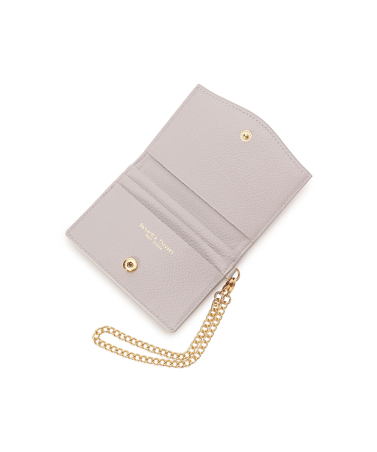 Samantha Thavasa Petit Choice「クリアハートビジュー パスケース」|定期入れ|