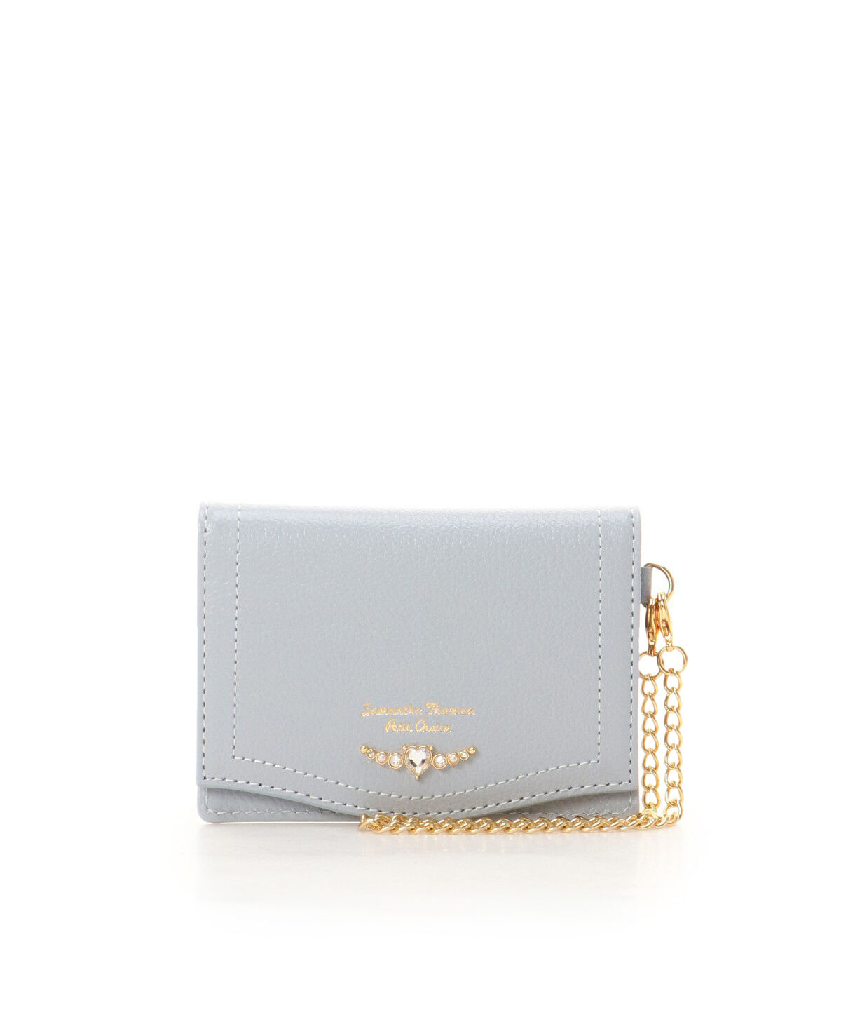 Samantha Thavasa Petit Choice「クリアハートビジュー パスケース」|定期入れ|