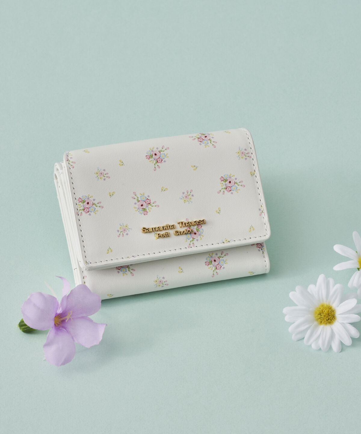 Samantha Thavasa Petit Choice「フラワーコレクション　ミニ財布」|財布|ホワイト