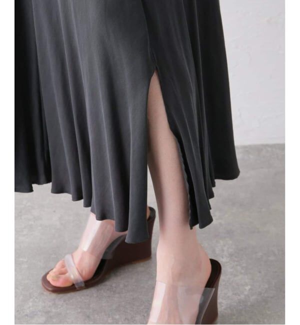 Plage「《追加予約》Washable Fibril ロングスカート 3」|スカート|