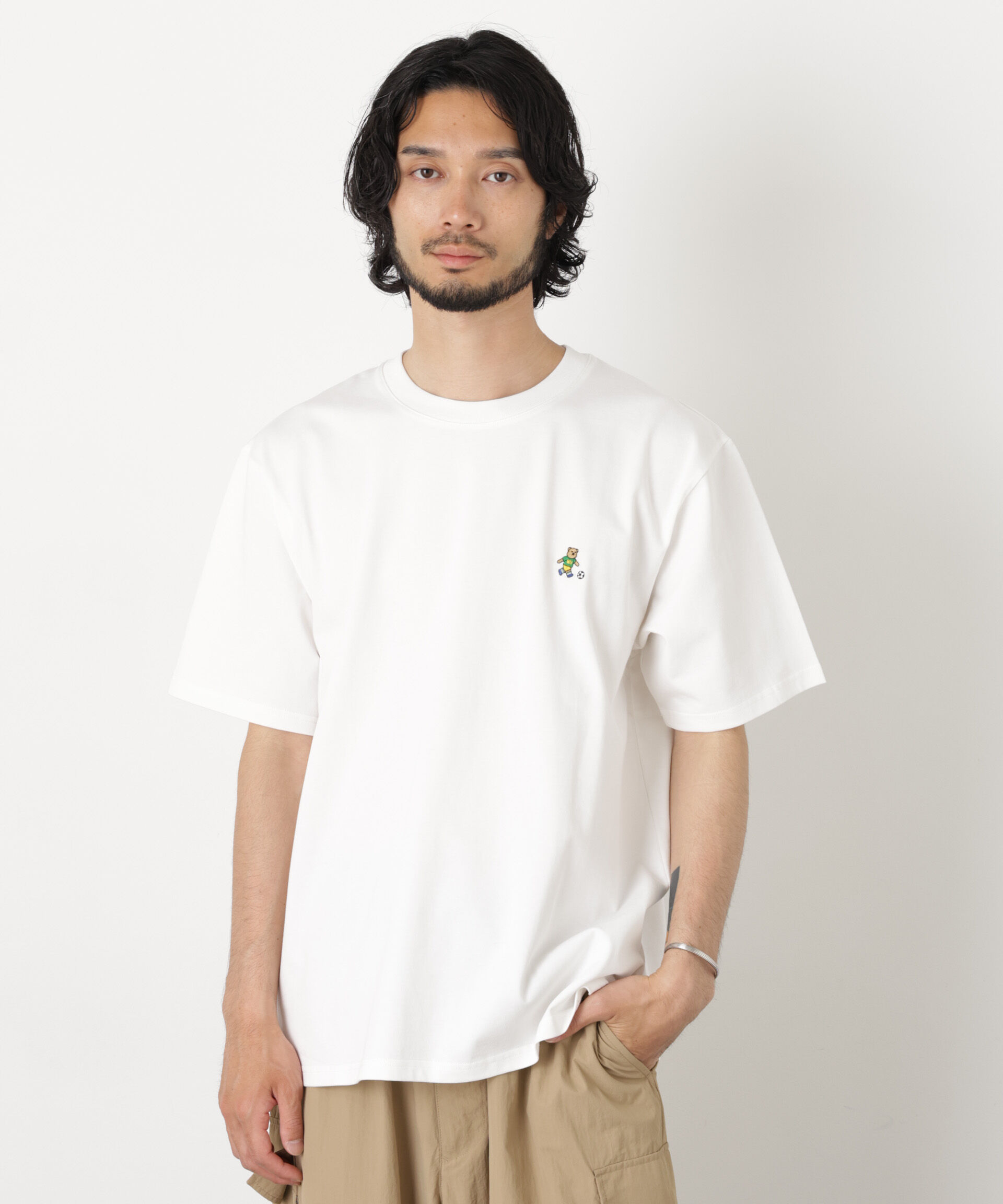 NANO universe「ナノベア Tシャツ半袖 サッカー」|Tシャツ・カットソー|