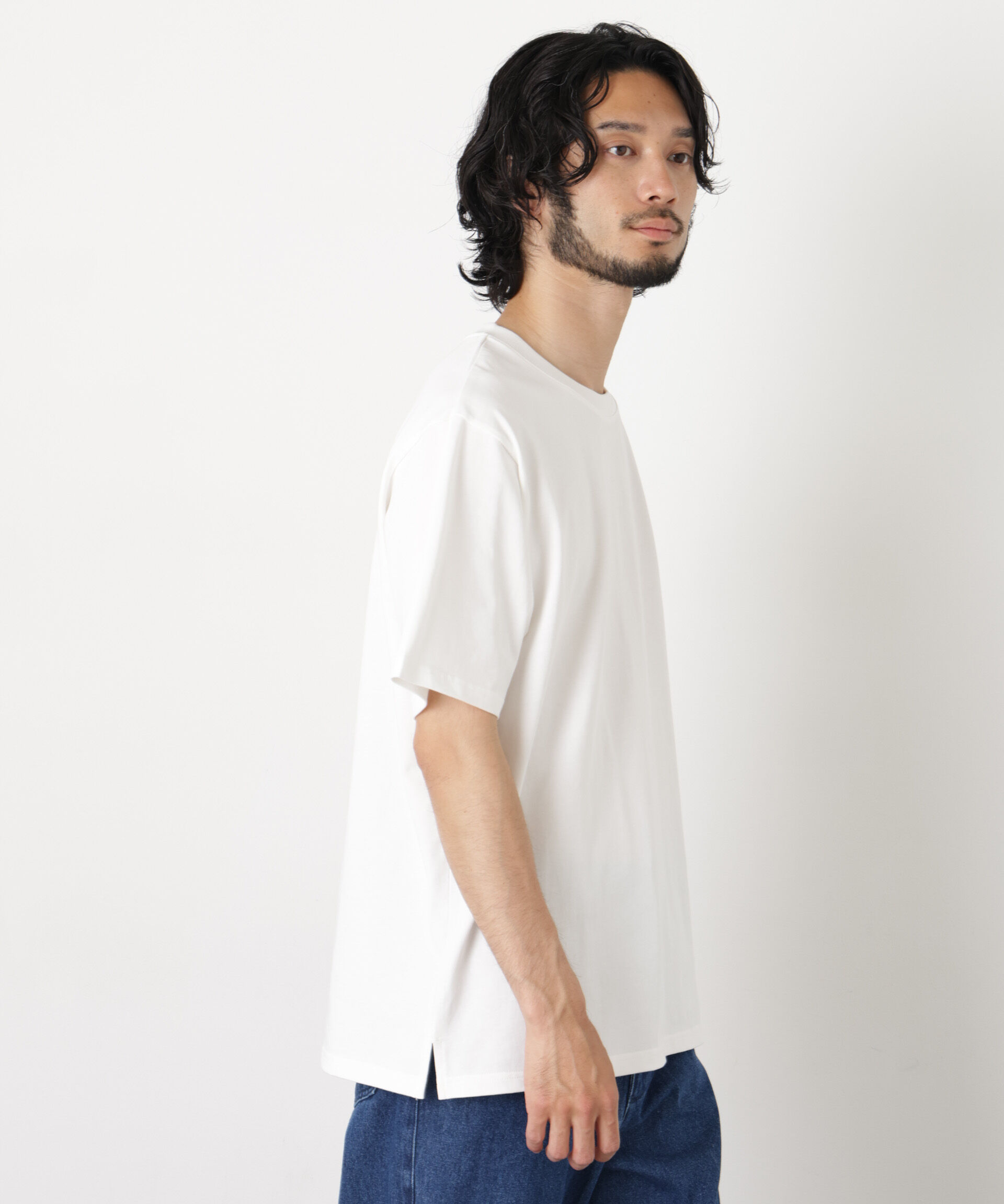 NANO universe「ナノベア Tシャツ半袖 サッカー」|Tシャツ・カットソー|