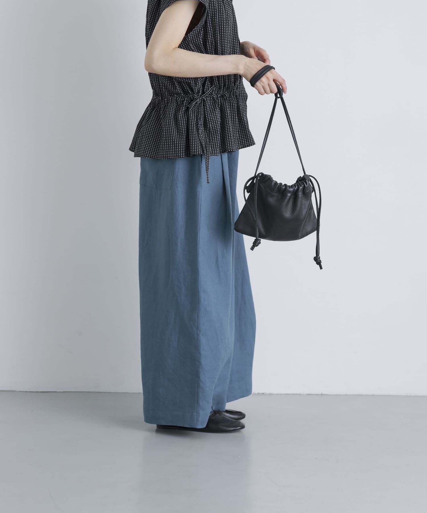 かぐれ「カラーリネンクロップドパンツ」|その他|