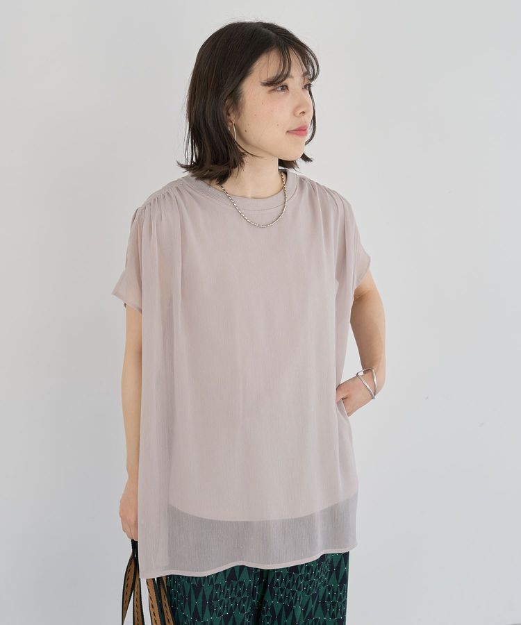 Green Parks「楊柳ドッキングフレンチプルオーバー」|Tシャツ・カットソー|