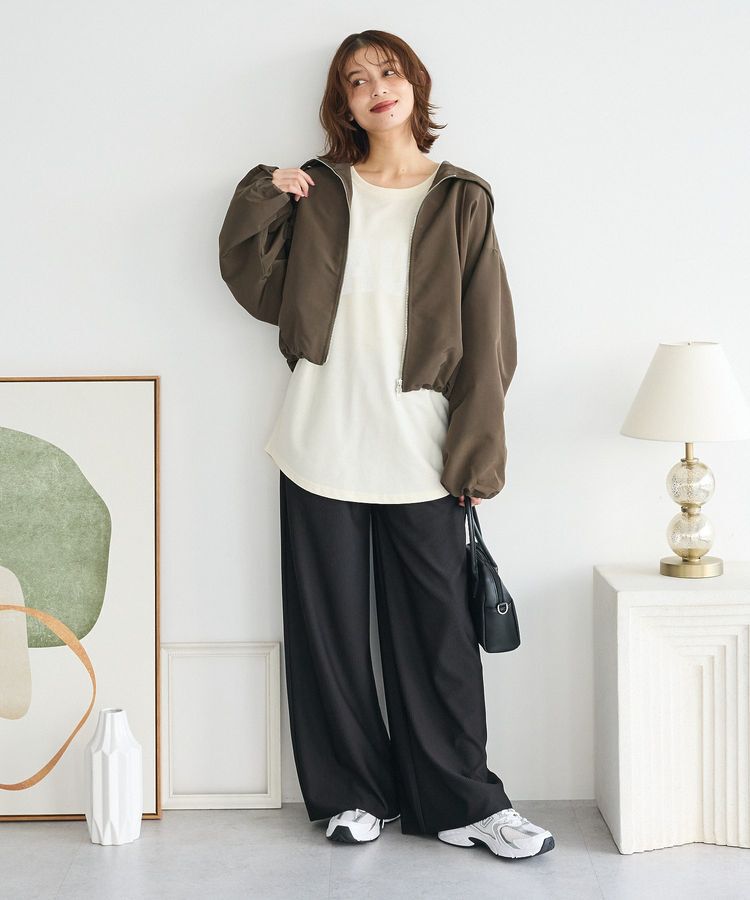 Green Parks「楽ちんプリーツワイドパンツ」|その他|