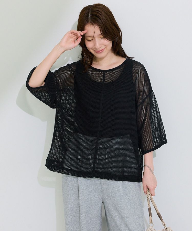 Green Parks「前後2wayコットンメッシュプルオーバー」|Tシャツ・カットソー|