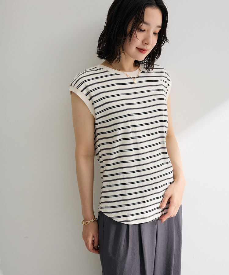 Green Parks「マルチボーダーフレンチプルオーバー」|Tシャツ・カットソー|
