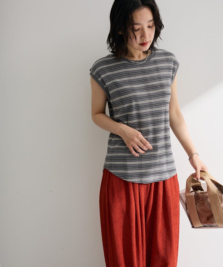 Green Parks「マルチボーダーフレンチプルオーバー」|Tシャツ・カットソー|