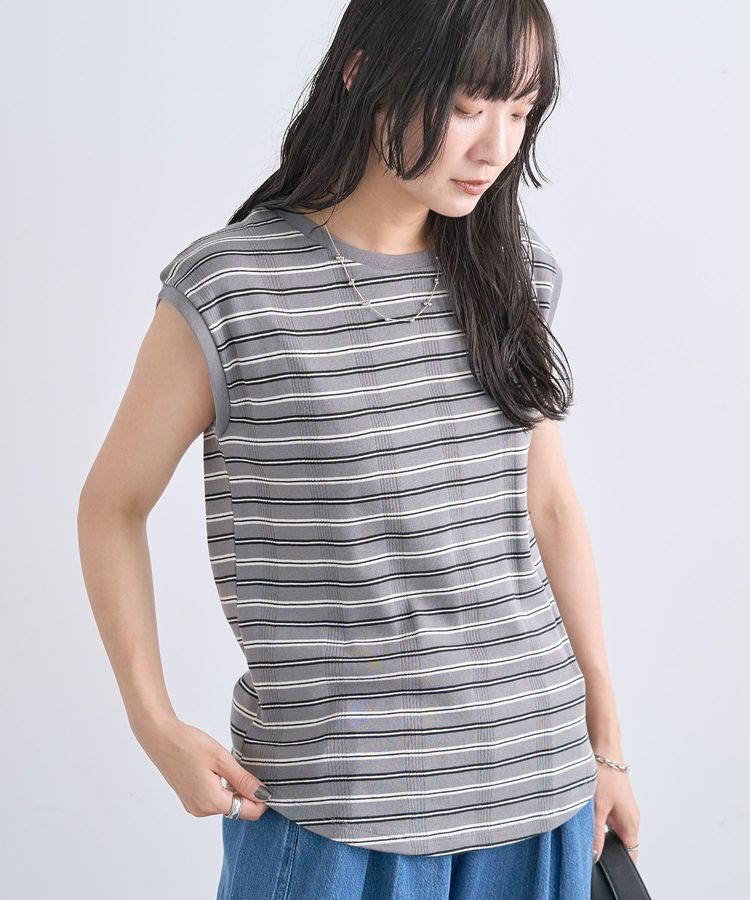 Green Parks「マルチボーダーフレンチプルオーバー」|Tシャツ・カットソー|
