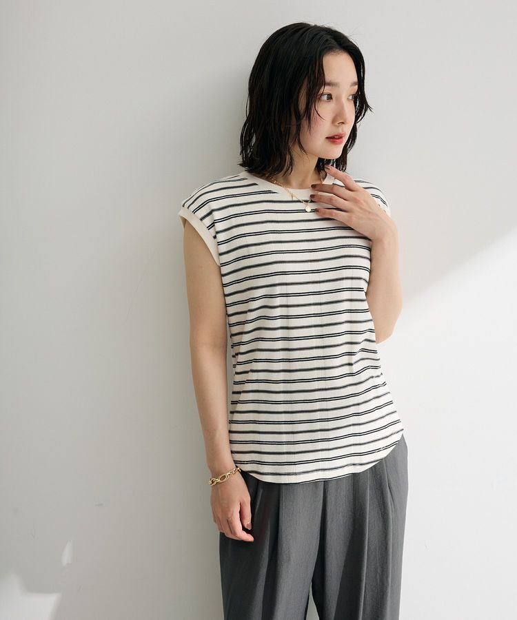 Green Parks「マルチボーダーフレンチプルオーバー」|Tシャツ・カットソー|