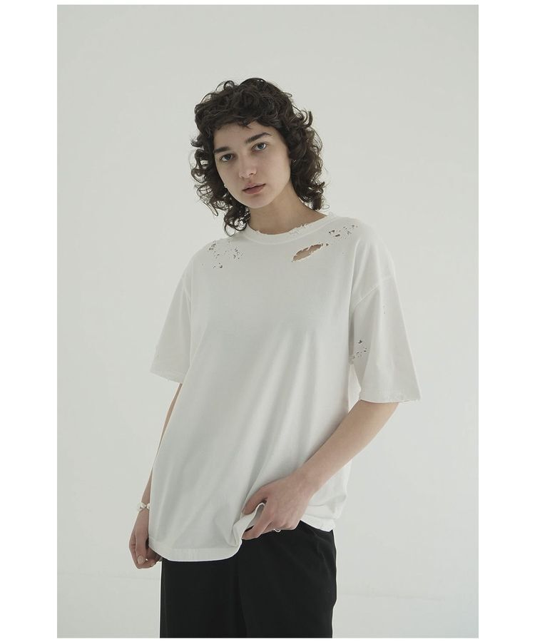 GARAGE OF GOOD CLOTHING「【CLANE】cruch design over tee」|Tシャツ・カットソー|Off White