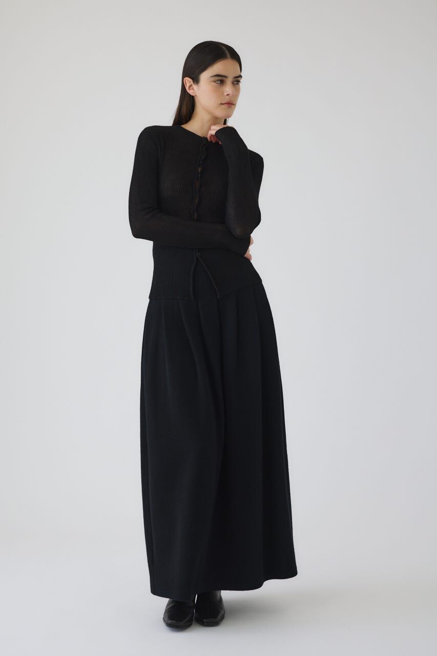 RIM.ARK 「High waist bomber knit SK」|スカート|