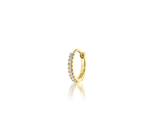 STAR JEWELRY「CLICK HOOP(S)」|ピアス|イエローゴールド