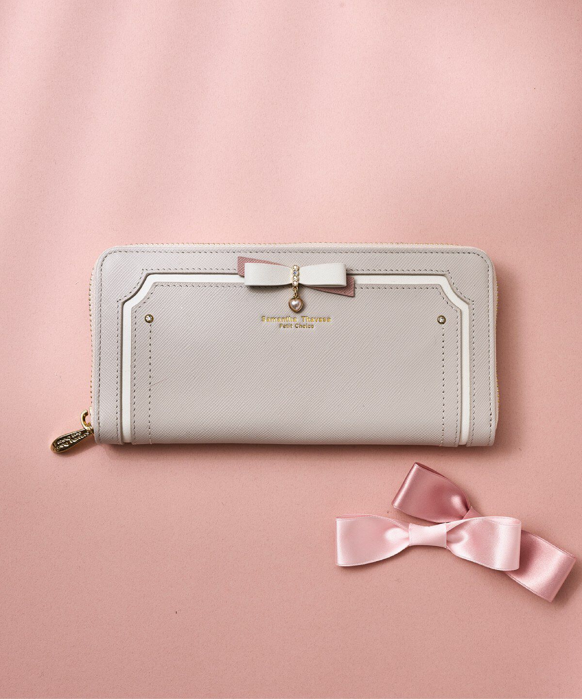 Samantha Thavasa Petit Choice「バイカラーリボン 長財布」|財布|