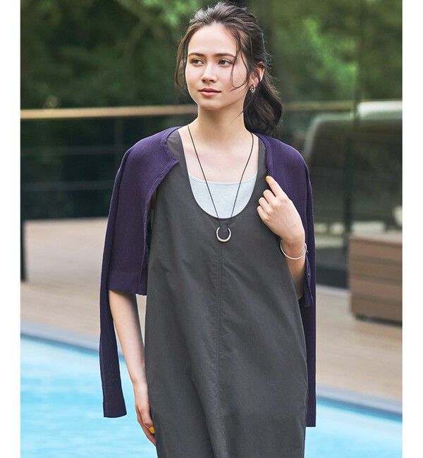 23区「【SLOW/一部店舗限定】シアーサマー リブ カーディガン」|カーディガン|パープル系