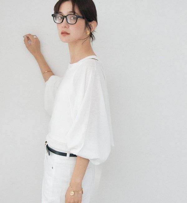  「予約【A・MONN】【セット着用可】cropped KNIT」|ニット・セーター|