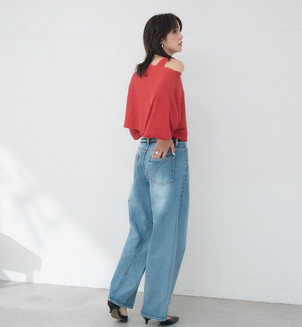  「予約【A・MONN】【セット着用可】cropped KNIT」|ニット・セーター|