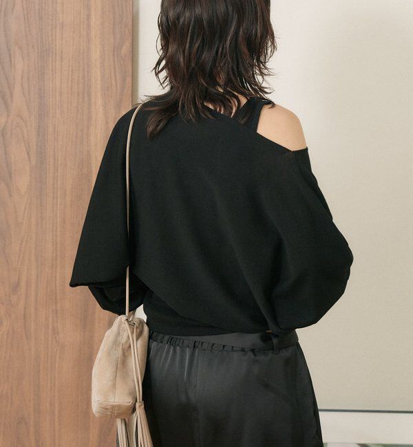  「予約【A・MONN】【セット着用可】cropped KNIT」|ニット・セーター|
