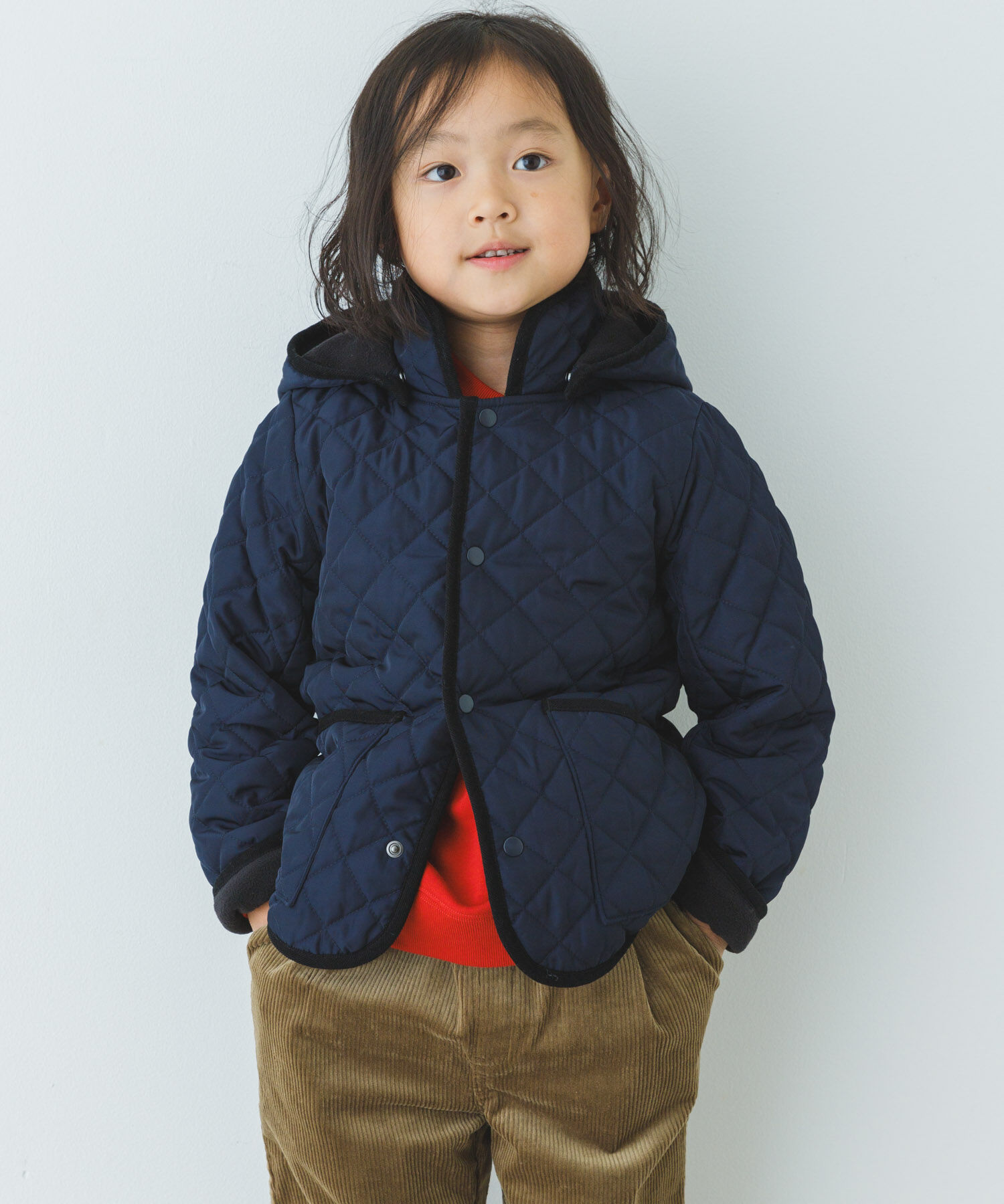 URBAN RESEARCH DOORS「『洗濯可』キルトジャケット(KIDS)」|その他|ネイビー