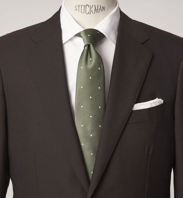 UNITED ARROWS green label relaxing「GLR ポリエステル ウォッシャブル ドット ネクタイ」|ネクタイ・蝶ネクタイ|OLIVE