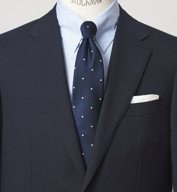 UNITED ARROWS green label relaxing「GLR ポリエステル ウォッシャブル ドット ネクタイ」|ネクタイ・蝶ネクタイ|NAVY