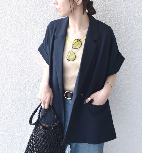 SHIPS Colors 「SHIPS Colors:〈手洗い可能〉クリスピー ダブルブレスト 5分袖 ジャケット2◇」|その他|