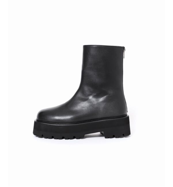 VERMEIL par iena「《追加》CAMINANDO カミナンド 別注 ウシロZIPブーツ」|ショートブーツ|